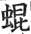 蜫(印刷字体·明·洪武正韵)
